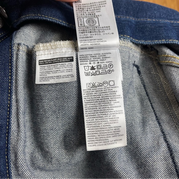 Levi's Dark Blue Denim Jacket - Picture 11 of 11